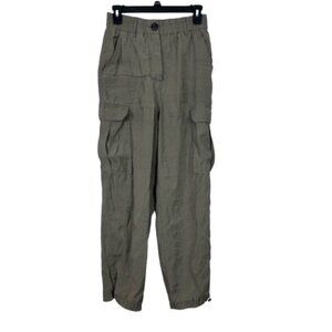Joie Lightweight Modal Blend Cargo Pants Olive Green Sz Small